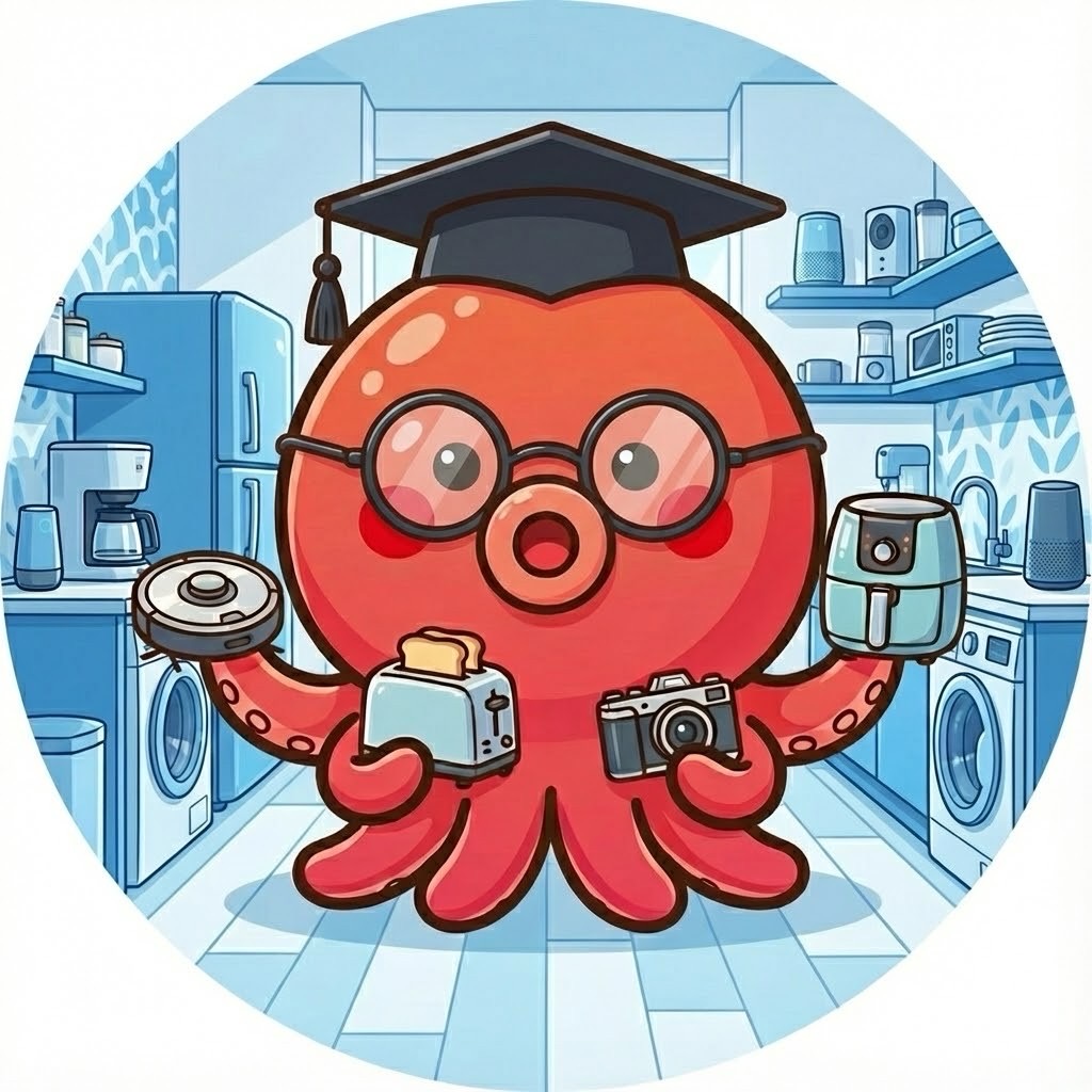 タコ博士アイコン（家電マスターのマスコット）