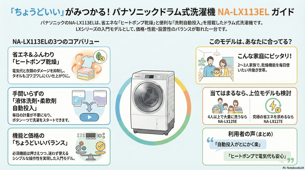 Panasonic NA-LX113E図解
