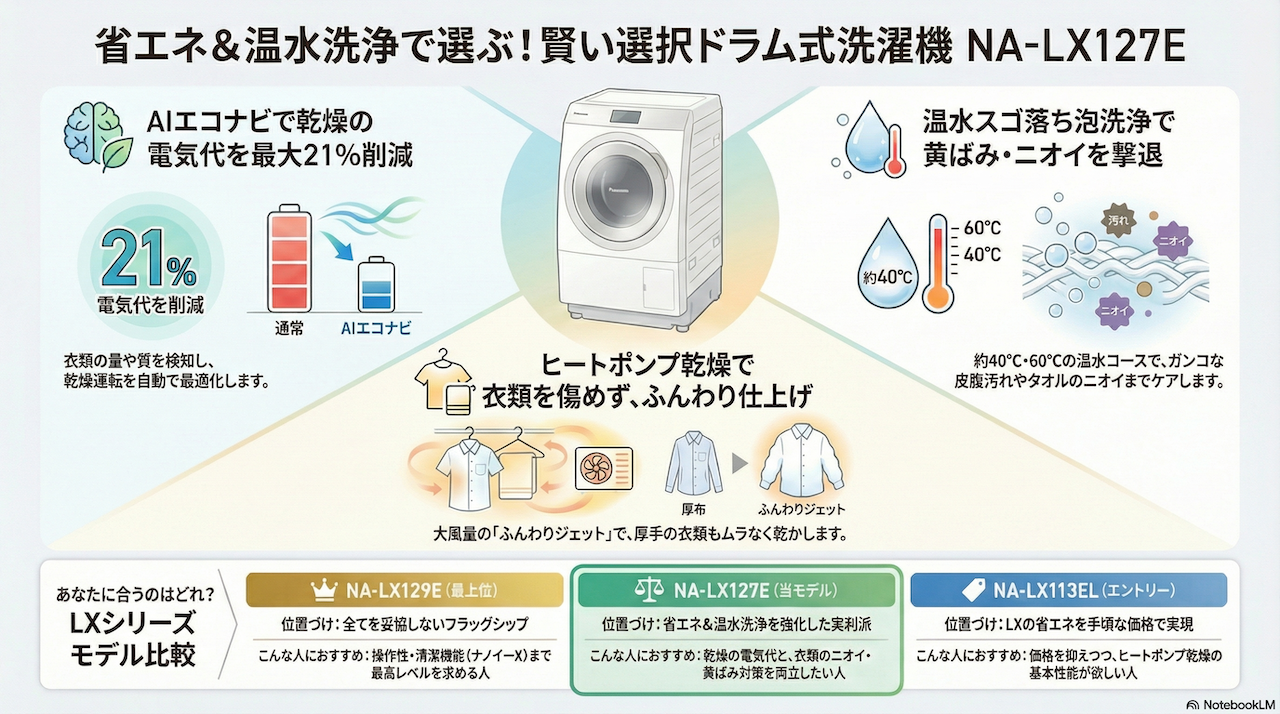 Panasonic NA-LX127E図解