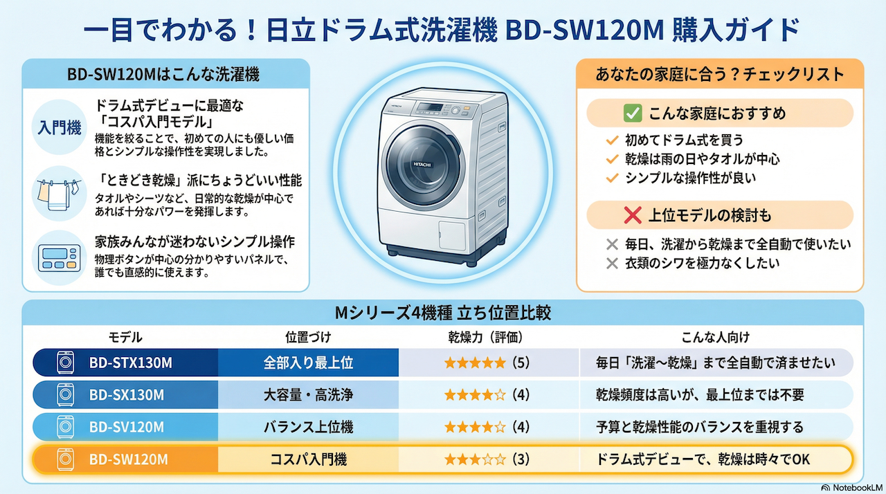 日立 BD-SW120M図解