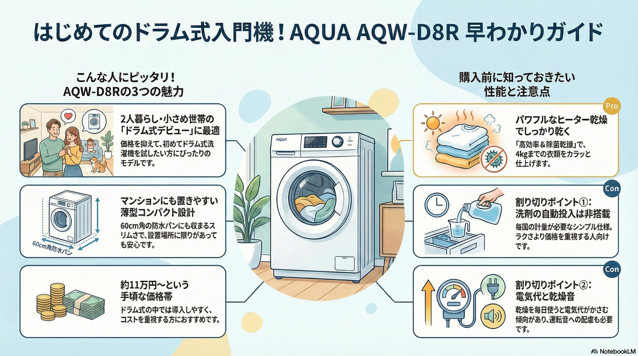 AQUA AQW-D8R図解
