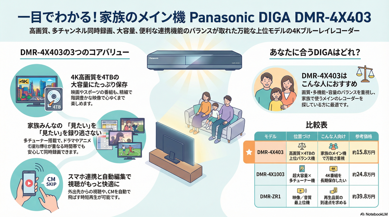 Panasonic DIGA DMR-4X403図解