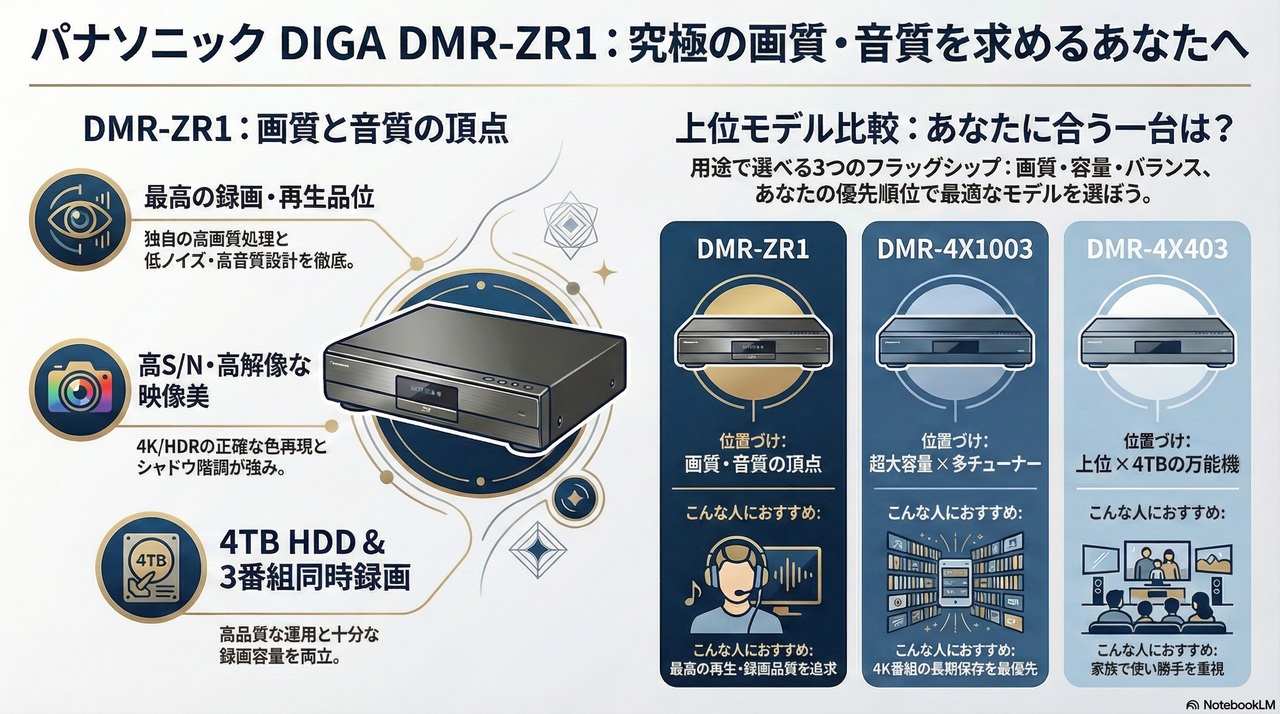 Panasonic DIGA DMR-ZR1図解
