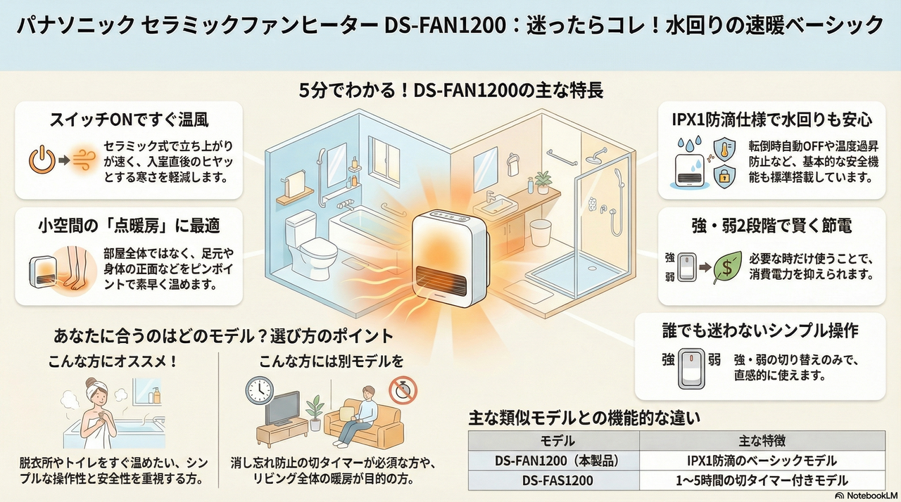 Panasonic DS-FAN1200図解