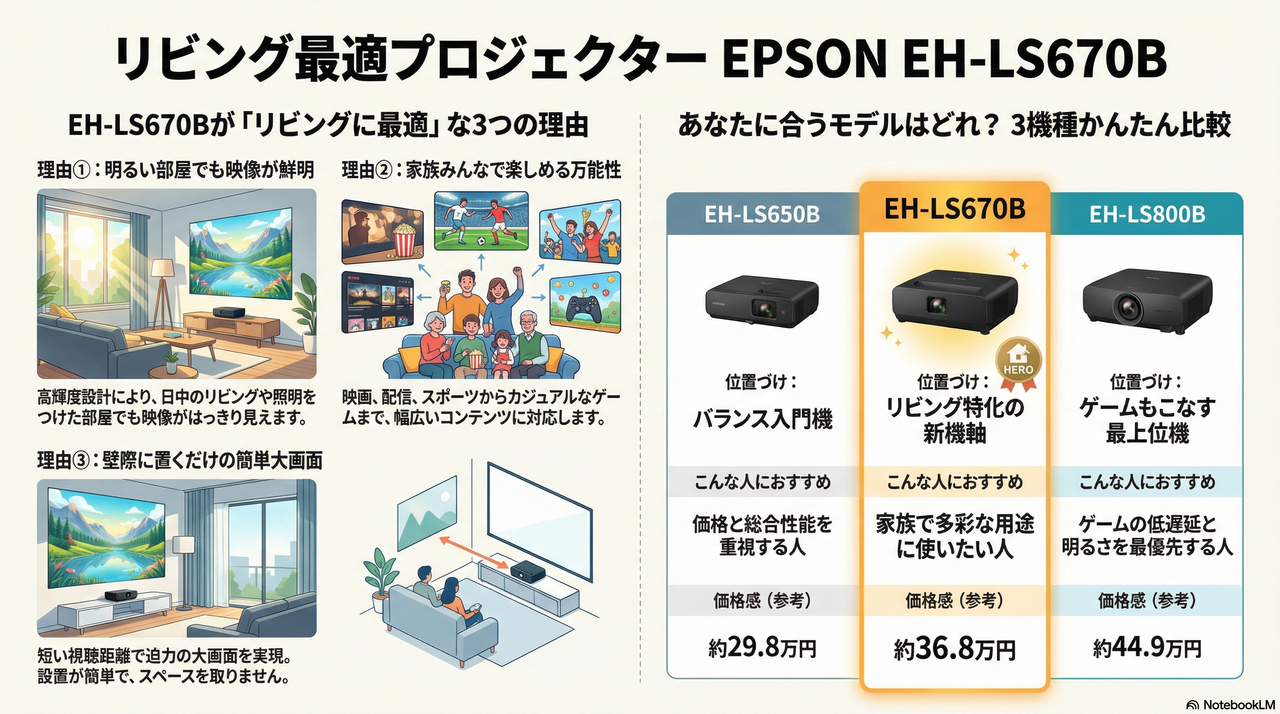 EPSON Lifestudio Grand EH-LS670B図解
