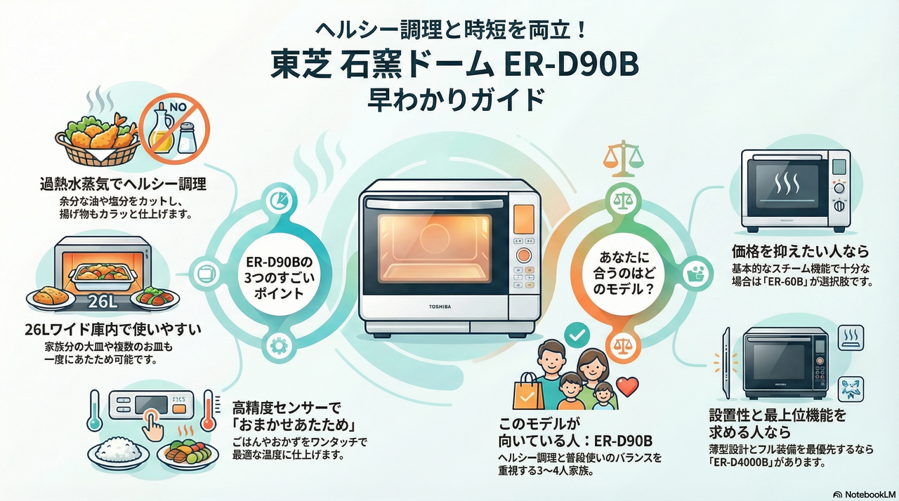 東芝 石窯ドーム ER-D90B図解