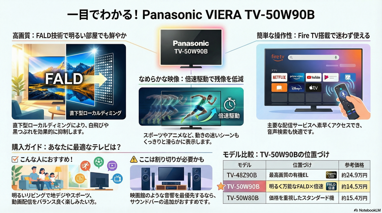 Panasonic VIERA TV-50W90B図解