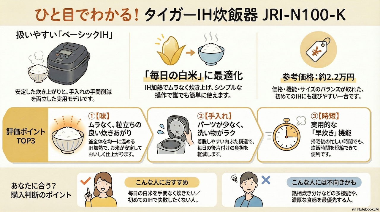 タイガー 炊きたて JRI-N100-K